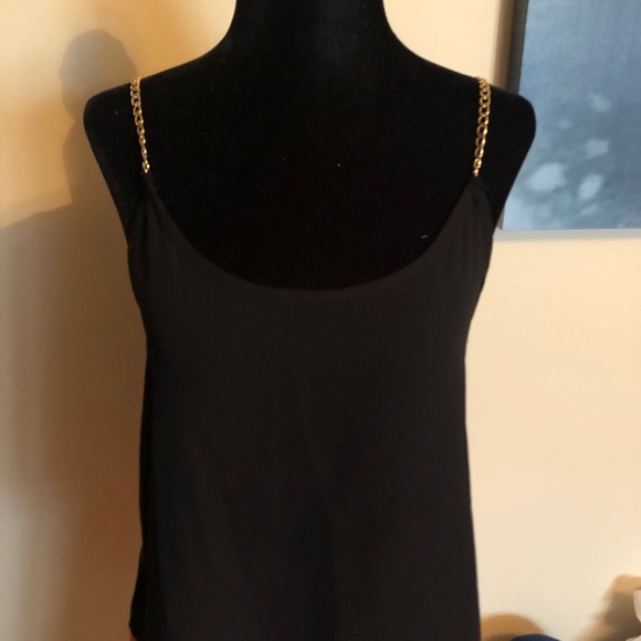 SEDUCTIONS black camisole with chain straps size small - Picture 2 of 5